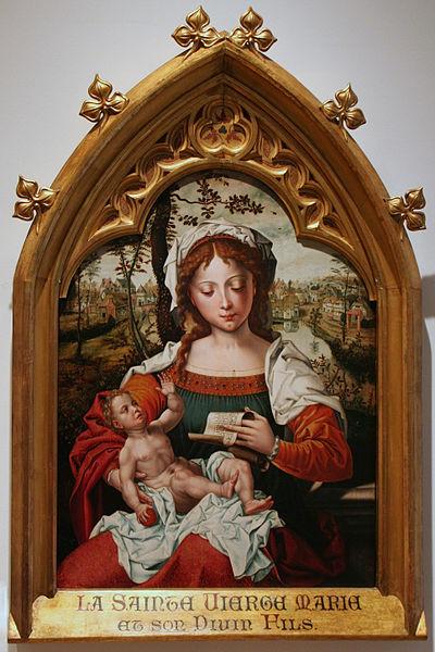Pieter van Aelst Madonna witch Child oil painting picture